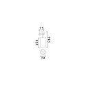 Ideal Lux 3-phase spot FOX 25W BIG / ON-OFF 927 adjustable, switchable IP20, white matt 