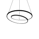 pendant luminaire OZ D60 ON-OFF round, on/off IP20, black matt 