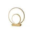 table lamp OZ TL ON-OFF round, with switch IP20, brushed brass 