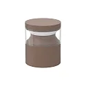 socket luminaire BOEING H015 cylindrical, switchable, with diffuser IP65, mat, coffee brown 