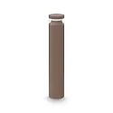 bollard light BOEING H070 cylindrical, switchable, with diffuser IP65, mat, coffee brown 