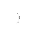Ideal Lux bollard light BOEING H100 cylindrical, switchable, with diffuser IP65, black matt 