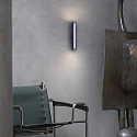 Ideal Lux wall luminaire DORICA AP1 on/off, fluted IP20, blue 
