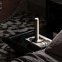 Ideal Lux table lamp DORICA TL1 smooth, with switch, with touch dimmer IP20, grey matt dimmable