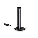 table lamp DORICA TL1 with switch, with touch dimmer, fluted IP20, black matt dimmable