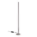 floor lamp DORICA PT1 1 flame, with cord dimmer, fluted IP20, grey matt dimmable