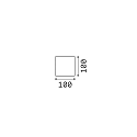 Ideal Lux outdoor wall luminaire ATOM UP/DOWN 10CM up / down, cube shape, adjustable IP54, grey 