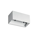 outdoor wall luminaire ATOM UP/DOWN 20CM up / down, square, adjustable IP54, white 