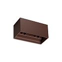 outdoor wall luminaire ATOM UP/DOWN 20CM up / down, square, adjustable IP54, coffee brown 