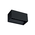 outdoor wall luminaire ATOM UP/DOWN 20CM up / down, square, adjustable IP54, black 