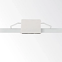 recessed downlight LIKA FI SLIM SQUARE 9 flames, slim, on/off, with trim, UGR < 16 IP20, white matt 