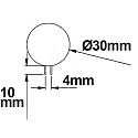 ISOLED Pin based LED module, 10SMD, lateral Pin, 12V AC / DC, G4, 2W 3000K 127lm 120°, not dimmable
