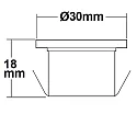 ISOLED LED spot MiniAMP, IP54, 12V or 700mA, Ø 3cm / height 1.8cm, aluminium polished / clear, 3W 6000K 170lm 100°