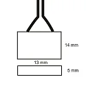 ISOLED connector plug, black, white