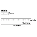 ISOLED LED AQUA827-Flex strip, 24V, 4.8W, IP68, warm white