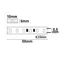 ISOLED LED AQUA827-Flex strip, 24V, 10W, IP68, warm white