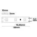 ISOLED LED SIL830-Flex strip, 12V, 4.8W, IP52, warm white