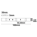 ISOLED LED SIL-RGB-Flex strip, 12V, 7.2W, IP52