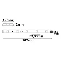 ISOLED LED SIL-RGB-Flex strip, 24V, 7.2W, IP52