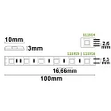 ISOLED LED SIL830-Flex strip, 24V, 14.4W, IP52, warm white