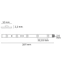 ISOLED LED SIL-RGB-Flex strip, 24V, 7.2W, IP20