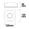 ISOLED recessed luminaire GX5.3 IP20, white