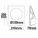 ISOLED recessed luminaire GU10 IP20, white