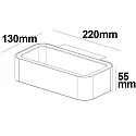 ISOLED Outdoor LED wall luminaire Up&Down, angular, 1x7W CREE, IP54,3000K 310lm 120°, aluminium, silver