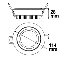ISOLED Recessed LED spot, prismatic, ultraflat, Ø 11.4cm, 15W 4200K 1120lm 72°, swivelling, dimmable, white