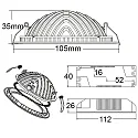 ISOLED LED recessed downlight LUNA, indirect lightbeam, IP20, not dimmable, white, 8W 2700K 300lm 120°