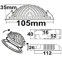 ISOLED LED recessed downlight LUNA, indirect lightbeam, IP20, not dimmable, white, 8W 4000K 350lm 120°
