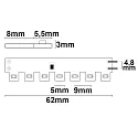 ISOLED LED CRI930-Flex strip ANGLE, 24V, 10W, IP20, warm white