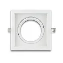 recessed mounting frame AR111, angular, swivelling, incl. fastening ring, die-cast aluminium, 1-flame