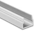 Outdoor mounting rail MR1 for LED-Strips, flat, walkable, passable by car, 100cm