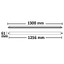 ISOLED Linear LED luminaire, IP65 IK08, shockproof, lenght 130cm, 36W 4000K 3760lm 180°
