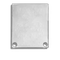 Accessory for profile SURF / DIVE24 FLAT with COVER11 - endcap EC44 Alu (2 pc.), flush, incl. screws