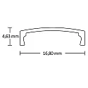 ISOLED Accessory for profile SURF12 RAIL / BORDERLESS (FLAT) - cover COVER3, opal / satined, 200cm