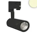 ISOLED LED 3-phase track spot, 28W, 60° CRi >90, rotatable and swivelling, 3000K 2400lm, black