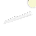 3-phase linear luminaire 60cm, suitable for offices, fixed optics, 20W 3000K 2200lm 110°, white