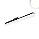 3-phase linear luminaire 60cm, suitable for offices, fixed optics, 20W 4000K 2400lm 110°, black