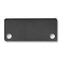 Accessory for SURF24 / DIVE24 FLAT with COVER10 - aluminium endcap EC43 (2 pc.), incl. screws, black RAL 9005