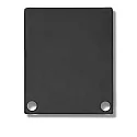 Accessory for SURF24 / DIVE24 FLAT with COVER11 - aluminium endcap EC44 (2 pc.), incl. screws, black RAL 9005