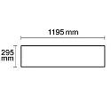 ISOLED LED panel Business Line 1200 UGR<19 2H, IP40, 36W 4000K 4650lm 120°, white RAL 9016, 1-10V dimmable