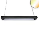 LED hanging lamp FRAME, IP40, length 122.2cm, 40W ColorSwitch 3000-5700K 3600lm 120°, black