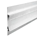 LED drywall lighting profile SINGLE CURVE, indirect lightbeam, for 1 LED-Strip, aluminium, 200cm, anodized aluminium