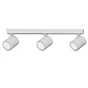 Wall- and ceiling luminaire GU10 Triple, 3 flame, IP20, swivelling, excl. lamps, aluminium, matt white