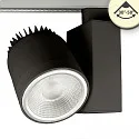 LED 3-phase track spot, 30°-50° focusable, 35W, CRi >92, rotatable, 3500K 4200lm, matt black