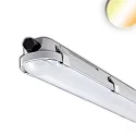 LED Wannenleuchte 120cm, IP65 IK08, Powerswitch 25-40W, Colorswitch 3000-5000K, 5050lm 120°, impact resistant