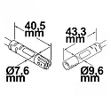ISOLED extension cable, green, white