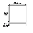 LED panel Business Line 625 UGR<19 2H, IP40, 36W 3000K 4550lm 120°, white RAL 9016